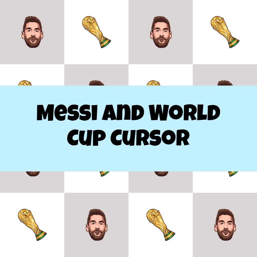 Preview Messi and World Cup cursor custom cursor pack